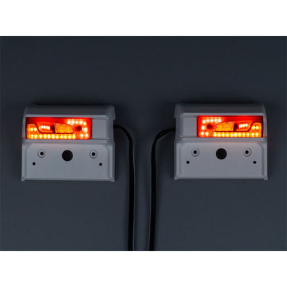 5V LED Kunststoff Rücklicht Warnleuchte Fließendes Wasser Licht für DIY TAMIYA 1/14 RC Traktor Lkw 770S 56368 56371 R470 R620 Auto