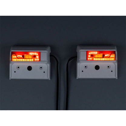 5V LED Kunststoff Rücklicht Warnleuchte Fließendes Wasser Licht für DIY TAMIYA 1/14 RC Traktor Lkw 770S 56368 56371 R470 R620 Auto