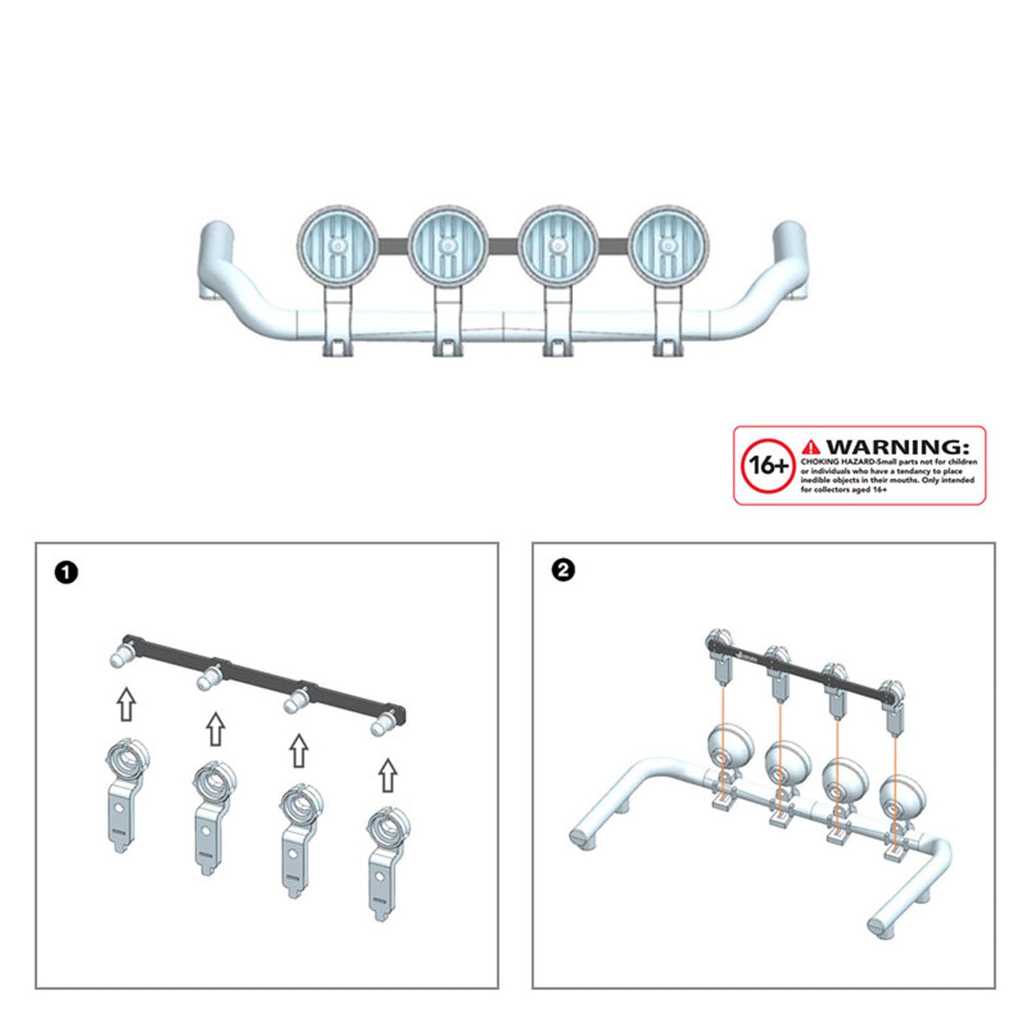 5V LED Kunststoff Dachscheinwerferplatine für 1/14 DIY TAMIYA Fernbedienung Traktor LKW 4151 56366 Modell Fahrzeug Auto Teile Upgrade