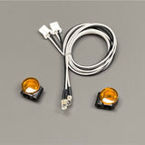 LED 2.2-3V Marker Lamp Plastic Head Light 1 Pair for DIY TAMIYA 1:14 RC Tractor Truck Model King Hauler Tipper Car Accessories