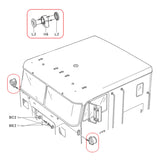 LED 2.2-3V Marker Lamp Plastic Head Light 1 Pair for DIY TAMIYA 1:14 RC Tractor Truck Model King Hauler Tipper Car Accessories