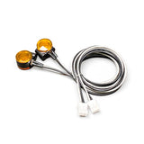 LED 2.2-3V Marker Lamp Plastic Head Light 1 Pair for DIY TAMIYA 1:14 RC Tractor Truck Model King Hauler Tipper Car Accessories