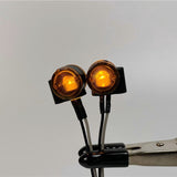LED 2.2-3V Marker Lamp Plastic Head Light 1 Pair for DIY TAMIYA 1:14 RC Tractor Truck Model King Hauler Tipper Car Accessories