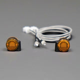 LED 2.2-3V Marker Lamp Plastic Head Light 1 Pair for DIY TAMIYA 1:14 RC Tractor Truck Model King Hauler Tipper Car Accessories