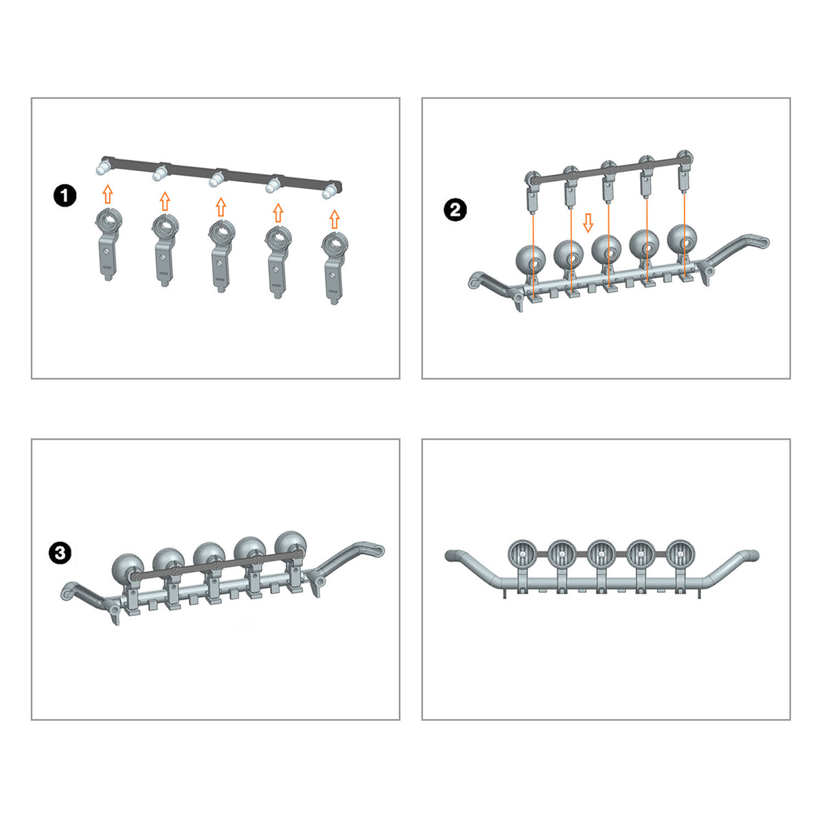 3-7V LED Kunststoff Scheinwerfer Scheinwerferplatine für DIY TAMIYA 1:14 Fernbedienung Traktor LKW Modell 3363 56348 Auto-Upgrade-Teile