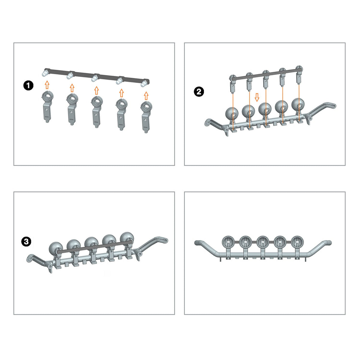 3-7V LED Kunststoff Scheinwerfer Scheinwerferplatine für DIY TAMIYA 1:14 Fernbedienung Traktor LKW Modell 3363 56348 Auto-Upgrade-Teile