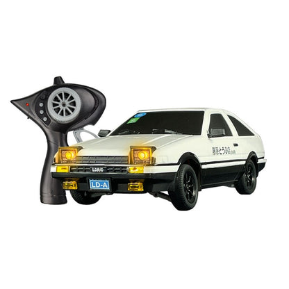 1/18 LDRC 2,4G Fernbedienung Drift Auto AE86 Modell RWD Rennfahrzeuge Hight Speed 10KM/H Flip Licht Batterie USB Ladung Mini Geschenke