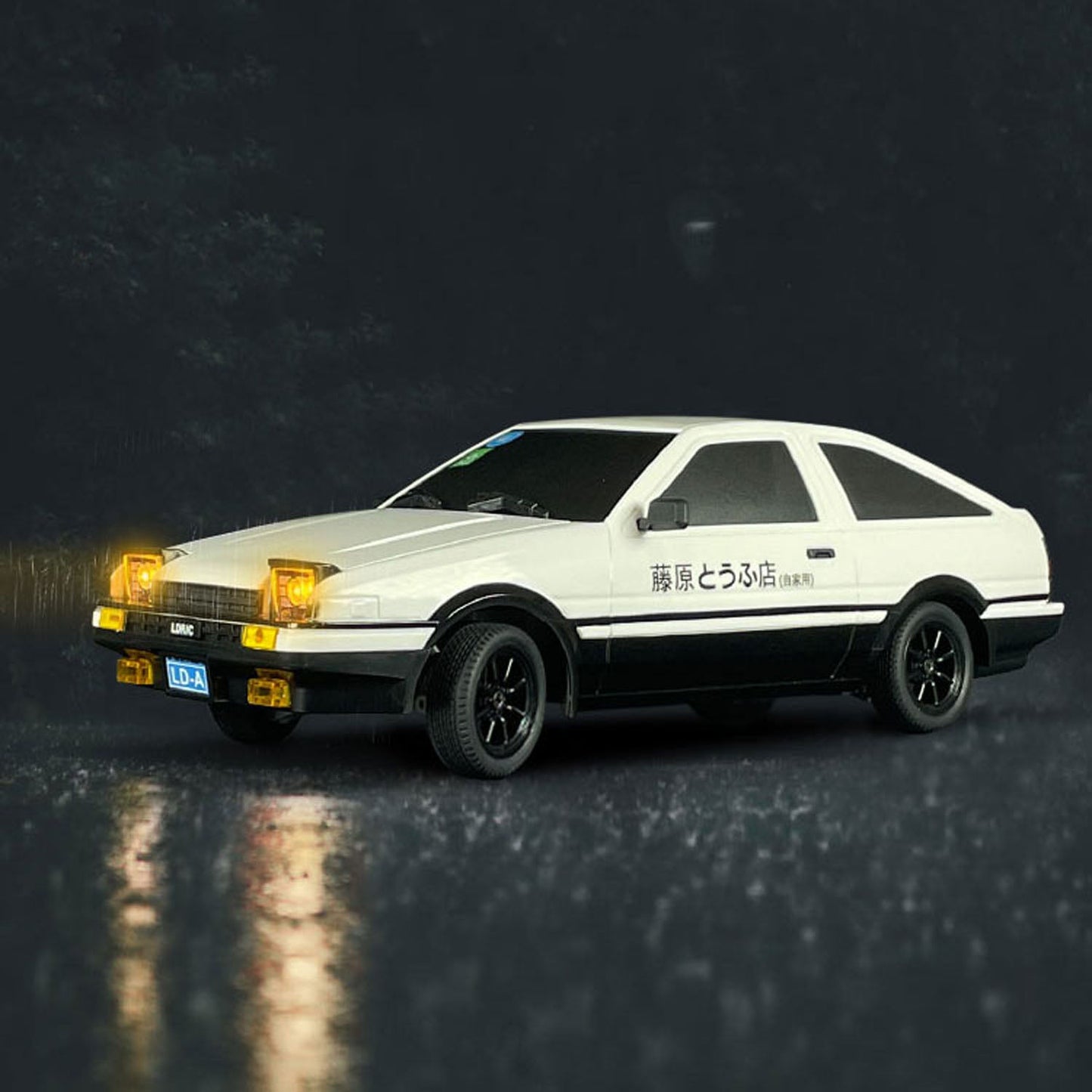 1/18 LDRC 2,4G Fernbedienung Drift Auto AE86 Modell RWD Rennfahrzeuge Hight Speed 10KM/H Flip Licht Batterie USB Ladung Mini Geschenke