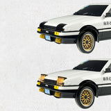 1/18 LDRC 2.4G Remote Control Drift Car AE86 Model RWD Race Vehicles Hight Speed 10KM/H Flip Light Battery USB Charge Mini Gifts