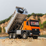 Free Fast Shipping 1/14 HUINA 1598 2.4G Remote Control Dumper 6¡Á6 Engineering Transport Vehicle Lifting Rod Tipper Car Toys