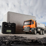 Free Fast Shipping 1/14 HUINA 1598 2.4G Remote Control Dumper 6¡Á6 Engineering Transport Vehicle Lifting Rod Tipper Car Toys