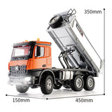 Free Fast Shipping 1/14 HUINA 1598 2.4G Remote Control Dumper 6¡Á6 Engineering Transport Vehicle Lifting Rod Tipper Car Toys