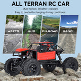 Metal Plastic 1/18 RC Off Road Car 4*4 Remote Control Rock Crawler 370 Motor ESC Protection Steering Servo Battery Model Toys