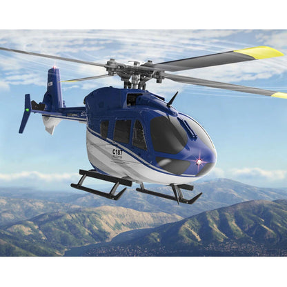 RC ERA Ferngesteuerter Hubschrauber C187 Gyroskop Stabilisierung Höhenhaltung Ladegerät Modellflugzeug EC135 Geeignet für Anfänger