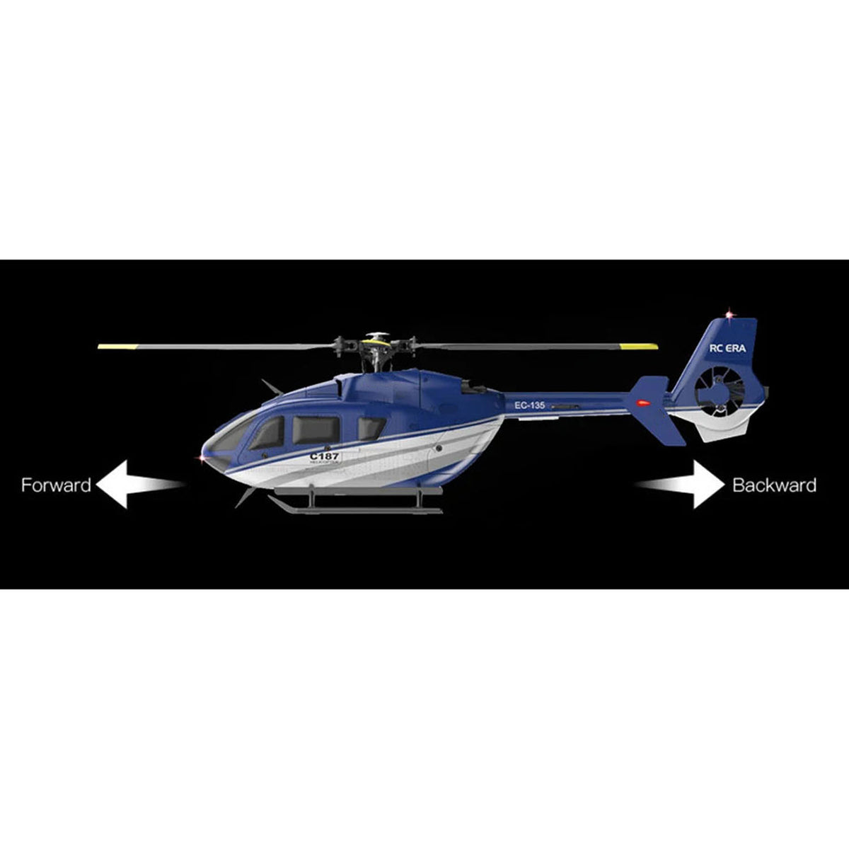 RC ERA Ferngesteuerter Hubschrauber C187 Gyroskop Stabilisierung Höhenhaltung Ladegerät Modellflugzeug EC135 Geeignet für Anfänger