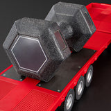 Free Fast Shipping 3 Axle Plastic Semi Trailer Flatbed 1502 for 1/18 Remote Control Tractor Truck HUINA 1501 RC Car Model Upgrade Parts