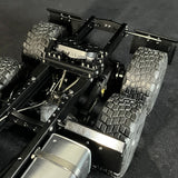 JDM-218B 1/14 6*6 Radio Controlled Off Road Tractor Truck Kit Metal Chassis Differential Locks RC Lorry Model Plastic Car Shell