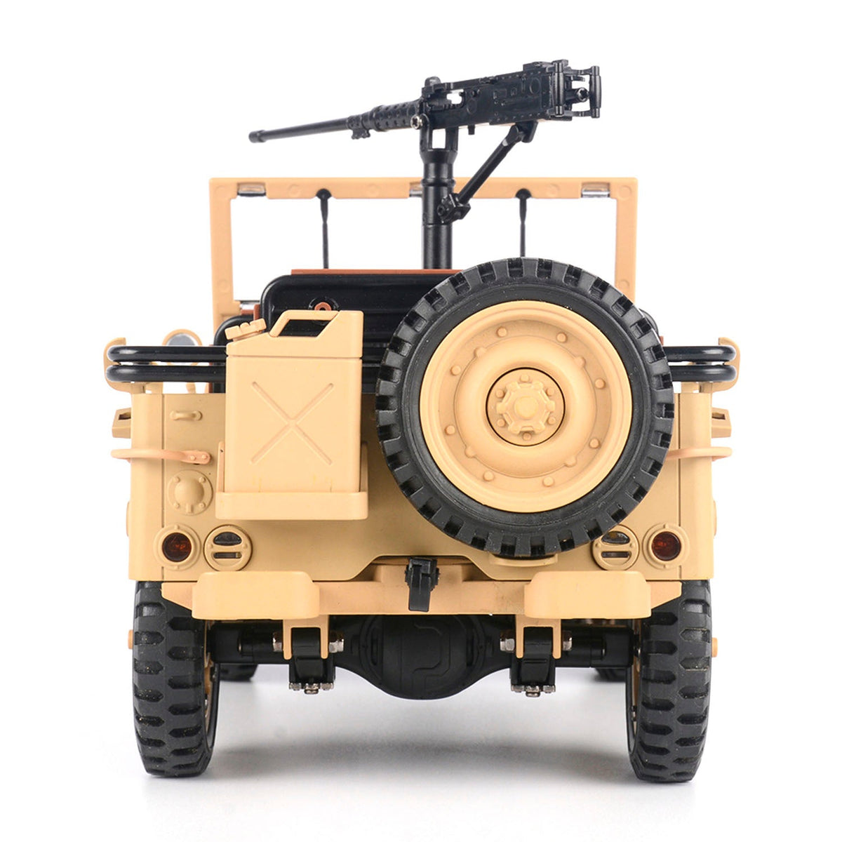 HG 1/14 4x4 Elektrischer Militär-LKW HG4 58 Cabrio Geländewagen Kampffahrzeug Ferngesteuertes Auto 2-Gang Licht Sound Motor Modell