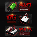 1/16 SCY 16201Pro 4X4 Radio Controlled Off Road Vehicle RC Electric Car Spring Damping Metal CVD Drive Shaft High Speed Model