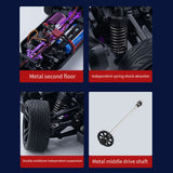 35KM/H SCY 16302 1/16 4*4 RC Drift Vehicle Radio Controlled Model Vintage Car Metal Center Drive Shaft Low Voltage Cutoff