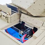 1/16 RC Battle Tank CoolBank Crusader MK III 2.4G Remote Control RTR Military Tank Model 360degree Turret Rotary Smoke Sound Lights