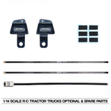 Plastic LED Built-in Spotlight for 1/14 DIY TAMIYA RC Tractor Truck FH16 XL750 Construction Car 56360 56362 56375 Road Rescue Vehicle Model