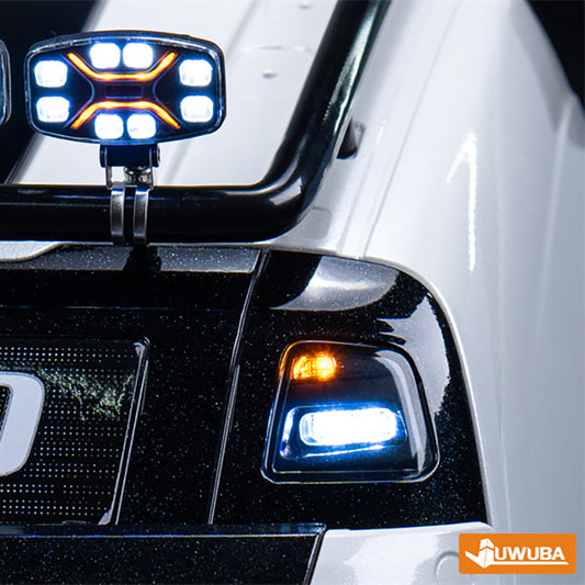 Plastic LED Built-in Spotlight for 1/14 DIY RC Tractor Truck FH16 XL750 Construction Car 56360 56362 56375 Road Rescue Vehicle Model