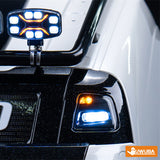 Plastic LED Built-in Spotlight for 1/14 DIY TAMIYA RC Tractor Truck FH16 XL750 Construction Car 56360 56362 56375 Road Rescue Vehicle Model