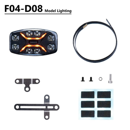 Plastic LED Lamp Spotlight for 1/14 DIY RC Tractor Truck 770S 3363 FH16 Hydraulic Dumper Loader Trailer Crawler Car Model