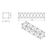 Metal Tower Section for 1/14 RC Hydraulic Crawler Crane C1200 Remote Control Construction Machine Battery Model Upgraded Part
