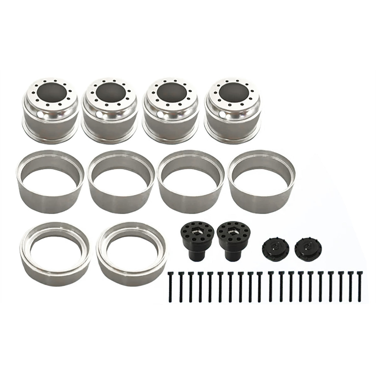 TOUCAN RC HOBBY JDM Metal Wheel Hub Accessories for 1/14 Remote Control Tractor Truck 100mm Tyre DIY Engineering Vehicle Model