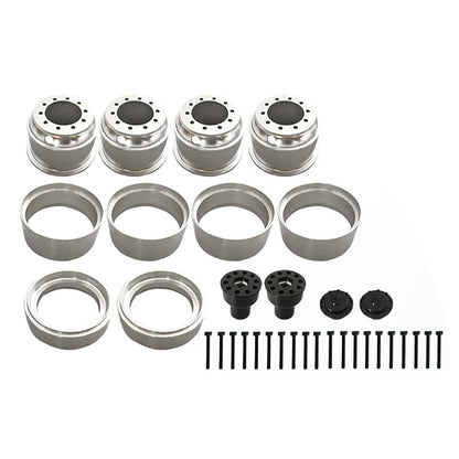 TOUCAN RC HOBBY JDM Metal Wheel Hub Accessories for 1/14 Remote Control Tractor Truck 100mm Tyre DIY Engineering Vehicle Model