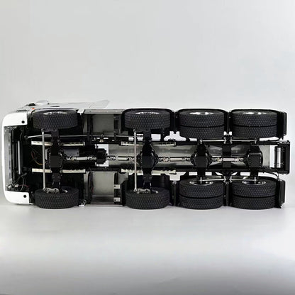 1/14 8x8 Remote Control Tractor Truck 2Speed Transmission RC Lorry Engineering Vehicle Metal Chassis Light Sound System