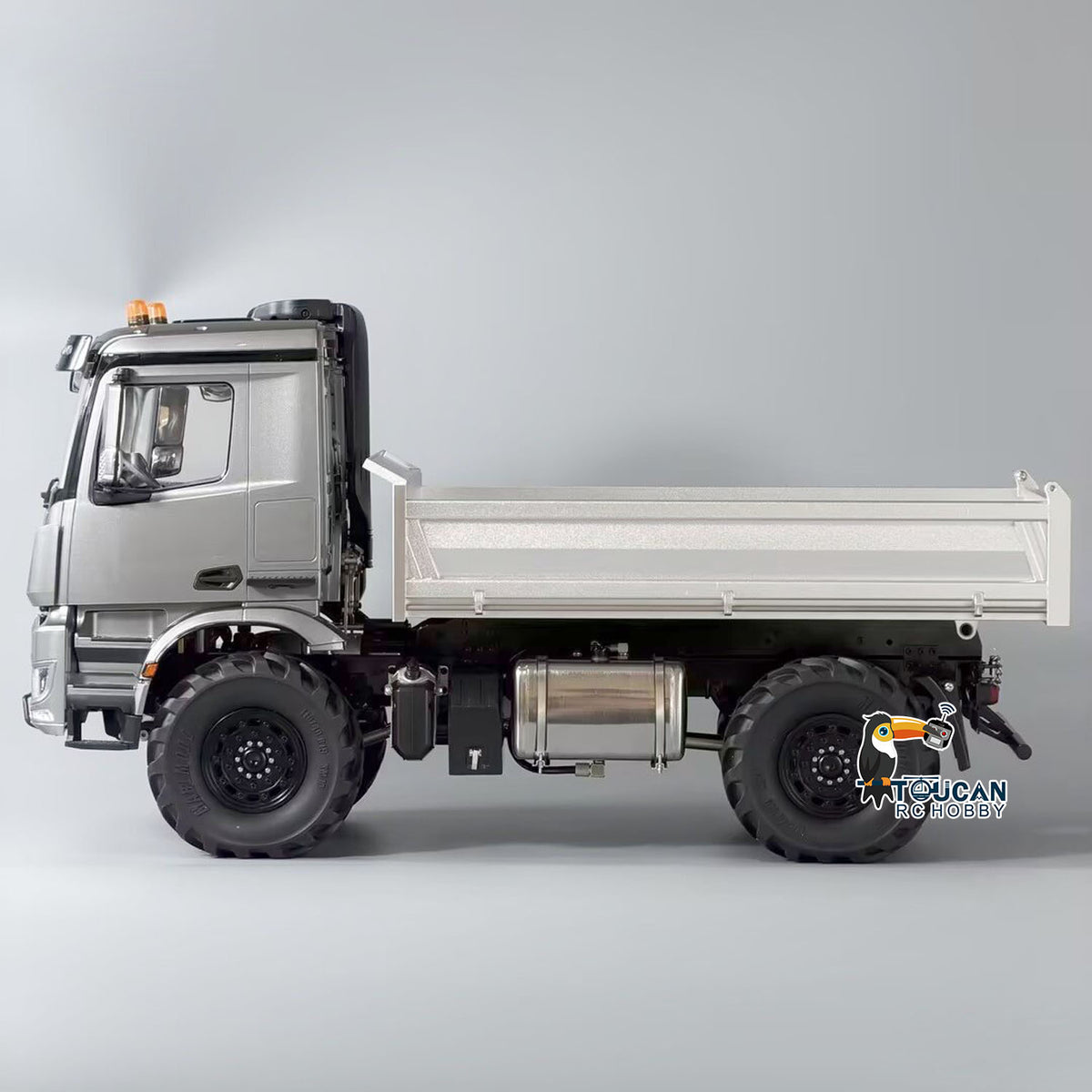 TOUCAN RC HOBBY 3363 MD 1/14 4x4 Metal Remote Control Hydraulic Dumper 2Speed Gearbox Differential Locks RC Tipper Model ST8 Radio Light Sound