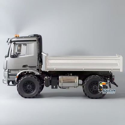 TOUCAN RC HOBBY 3363 MD 1/14 4x4 Metal Remote Control Hydraulic Dumper 2Speed Gearbox Differential Locks RC Tipper Model ST8 Radio Light Sound