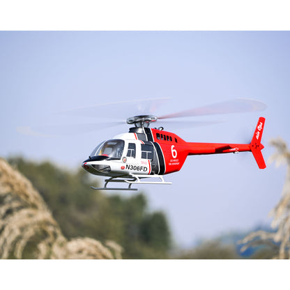2,4G RC-Skala FlyWing BELL 206 Hubschrauber 4-Blatt-Rotor Fernbedienung Flugzeug GPS Bürstenloser Motor Batterie RTF Smart Drone Geschenk