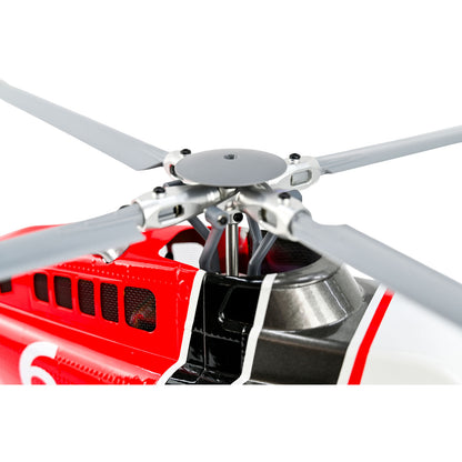 2,4G RC-Skala FlyWing BELL 206 Hubschrauber 4-Blatt-Rotor Fernbedienung Flugzeug GPS Bürstenloser Motor Batterie RTF Smart Drone Geschenk