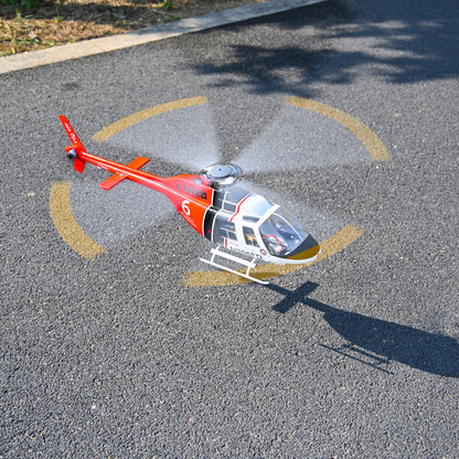 2,4G RC-Skala FlyWing BELL 206 Hubschrauber 4-Blatt-Rotor Fernbedienung Flugzeug GPS Bürstenloser Motor Batterie RTF Smart Drone Geschenk