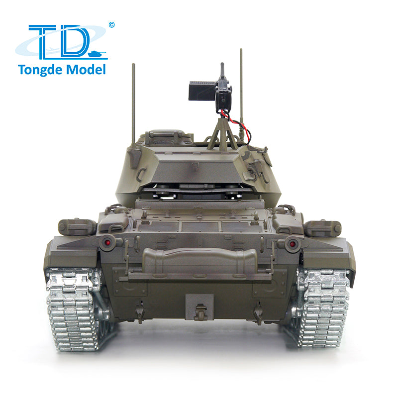 TOUCAN RC HOBBY Tongde M24 Chaffee 1/16 Remote Control Light Tank Infrared Combating System Turret Rotate