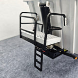 3 Axles Stainless Steel Hydraulic Semi Trailer W/ Supported Leg Light System for 1/14 DIY Tamiya Remote Control Tractor Truck