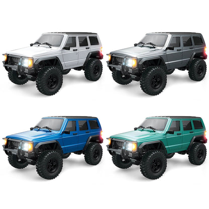 1/18 Allradantrieb Fernbedienung Rock Crawler 8562 RC Multi-Terrain Off Road Auto 3-Gang-Motor ESC Servo Lichtsystem Batterie