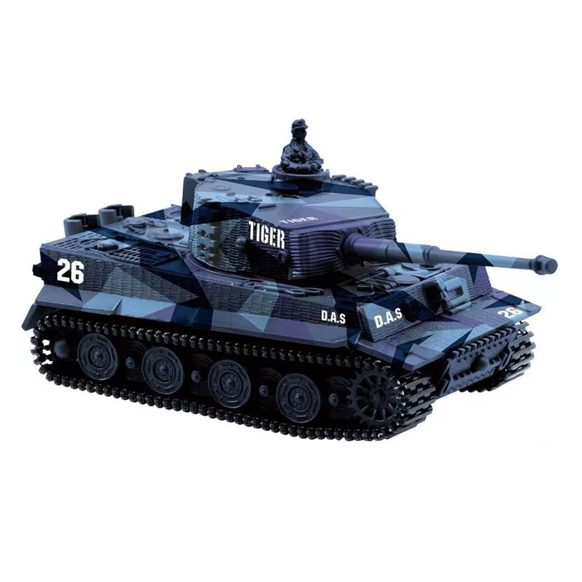 TOUCAN RC HOBBY 1:72 Ready to Run Mini Tank RC German Tiger Toy WW2 Battle Tank Easy Model 2.4G Painted and Assembled for Multiplayer Games