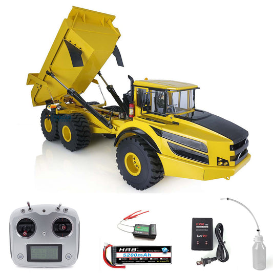 XDRC-ArticulatedTruck 1/14 Metal Hydraulic RC Articulated Dump Truck RTR 6x6 w/Sound & Light