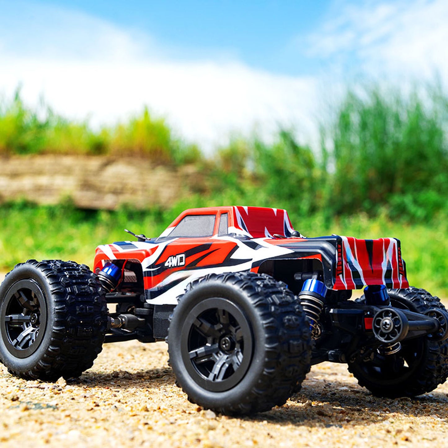 1/20 Fernbedienung Hochgeschwindigkeits-Geländewagen 40km/h 2,4G RC 4WD Auto C8811 Bürstenloser Motor ESC Heberad Metallwelle RTR