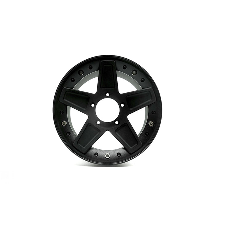 Metall-Frontluftgitter-Haubenstange, 2,8-Zoll-Nabe, verbesserte Wellen und Gehäuse für das Verteilergetriebe für 1/6 CAPO RC SIXER1 Crawler-Automodell