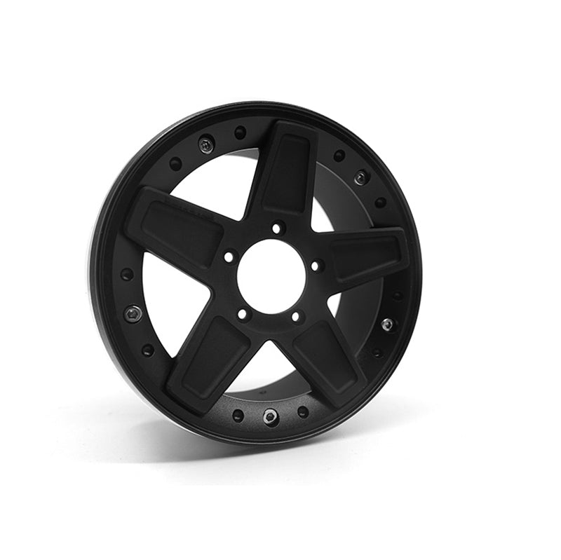 Metall-Frontluftgitter-Haubenstange, 2,8-Zoll-Nabe, verbesserte Wellen und Gehäuse für das Verteilergetriebe für 1/6 CAPO RC SIXER1 Crawler-Automodell