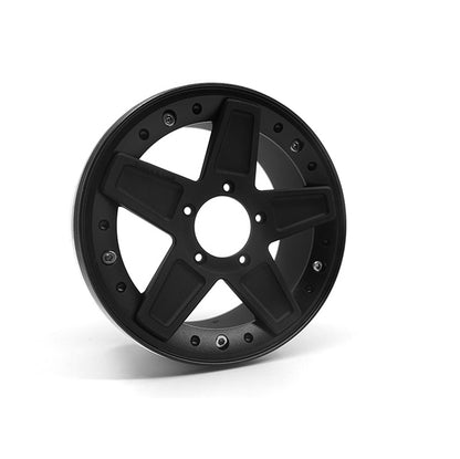 Metall-Frontluftgitter-Haubenstange, 2,8-Zoll-Nabe, verbesserte Wellen und Gehäuse für das Verteilergetriebe für 1/6 CAPO RC SIXER1 Crawler-Automodell