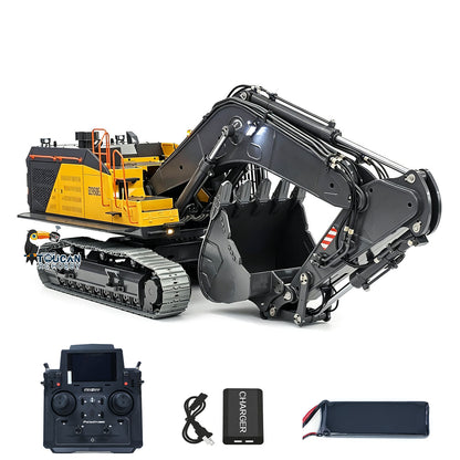 TOUCAN RC HOBBY 1/14 Metal RC Hydraulic Excavator EC950 RTR Dual Pump Digger Model 8CH Valve Hydraulic Lifting Counterweight Ripper PL18EV LITE