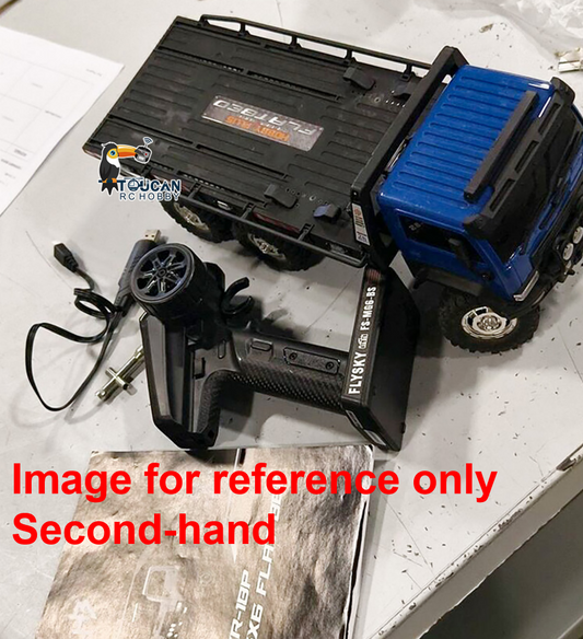 Fast Free Shipping Second-hand Products CA Stock CR18P Flatbed Truck 6x6 RTR RC Rock Crawler 1/18 Off-Road Truck 2-Speed Lights