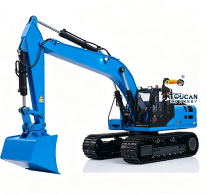 Customized Painting Metal 1/12 Hydraulic RC Excavator 323GX Remote Control Construction Vehicles 3 Way Valve Digger Model Flysky ST8 Remote Radio teshulianjie